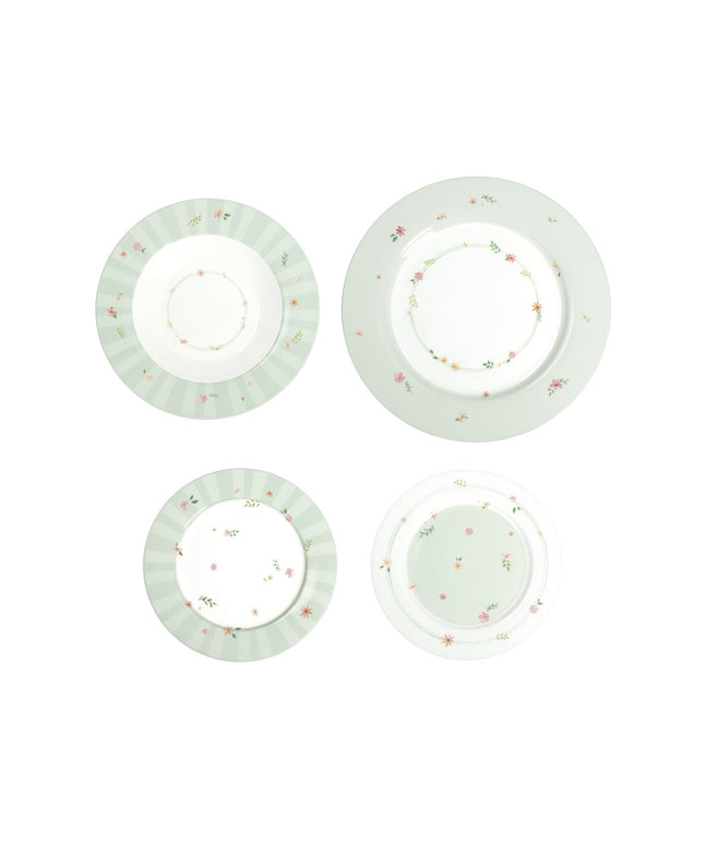 Serviciu  de masa 18 piese, Brandani, Polline verde - Victoria home deco