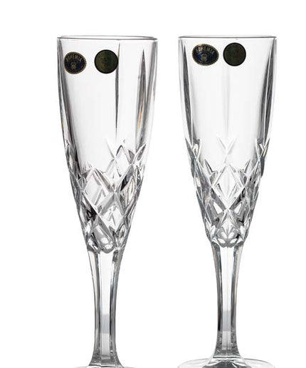 Set 6 pahare cristal sampanie Brixton, 180 ml - Victoria home deco