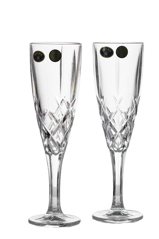 Set 6 pahare cristal sampanie Brixton, 180 ml - Victoria home deco