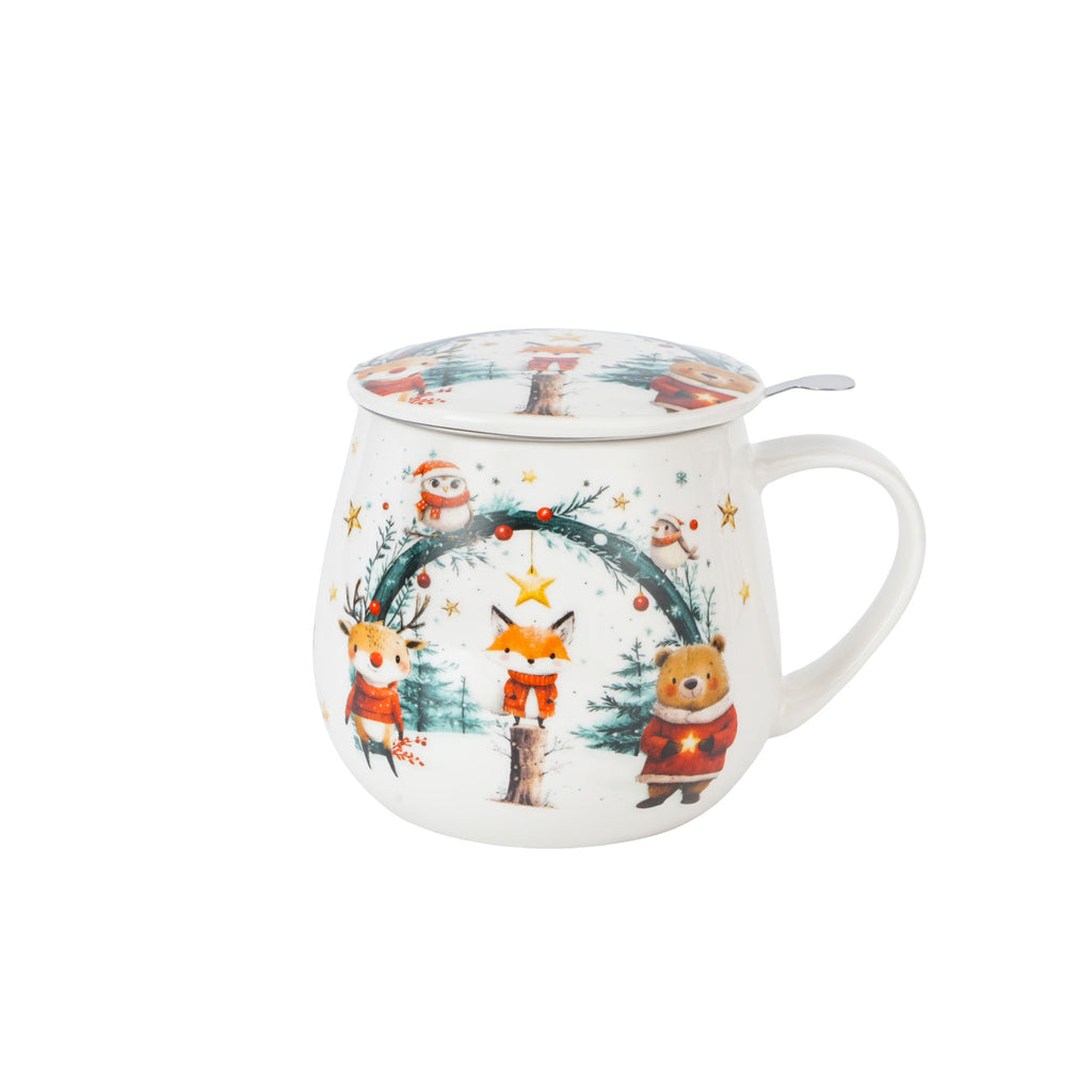 Cana cu infuzor pentru ceai, de Craciun, design  Cutties 2