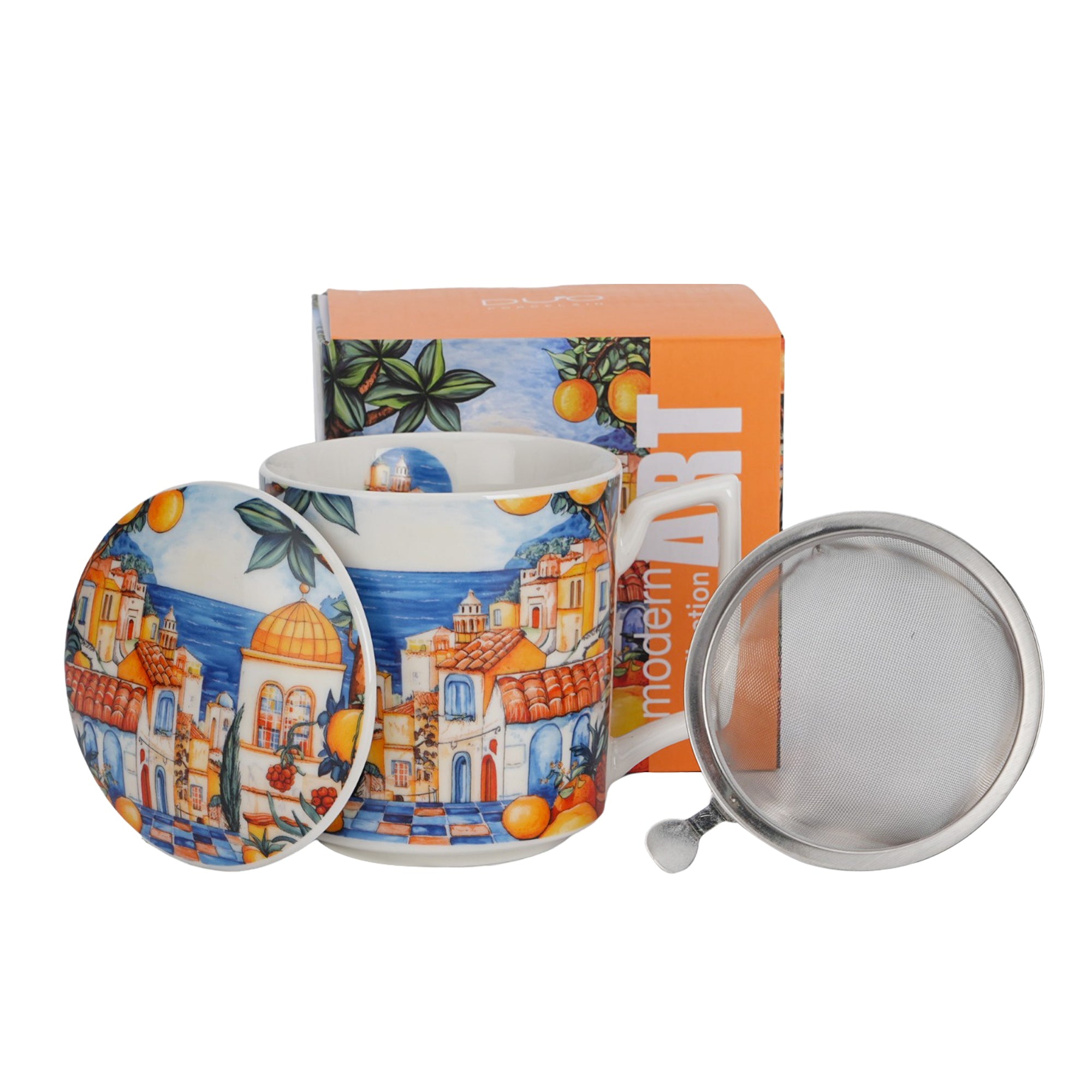 Cana cu infuzor pentru ceai, Spania, 450 ml, multicolor