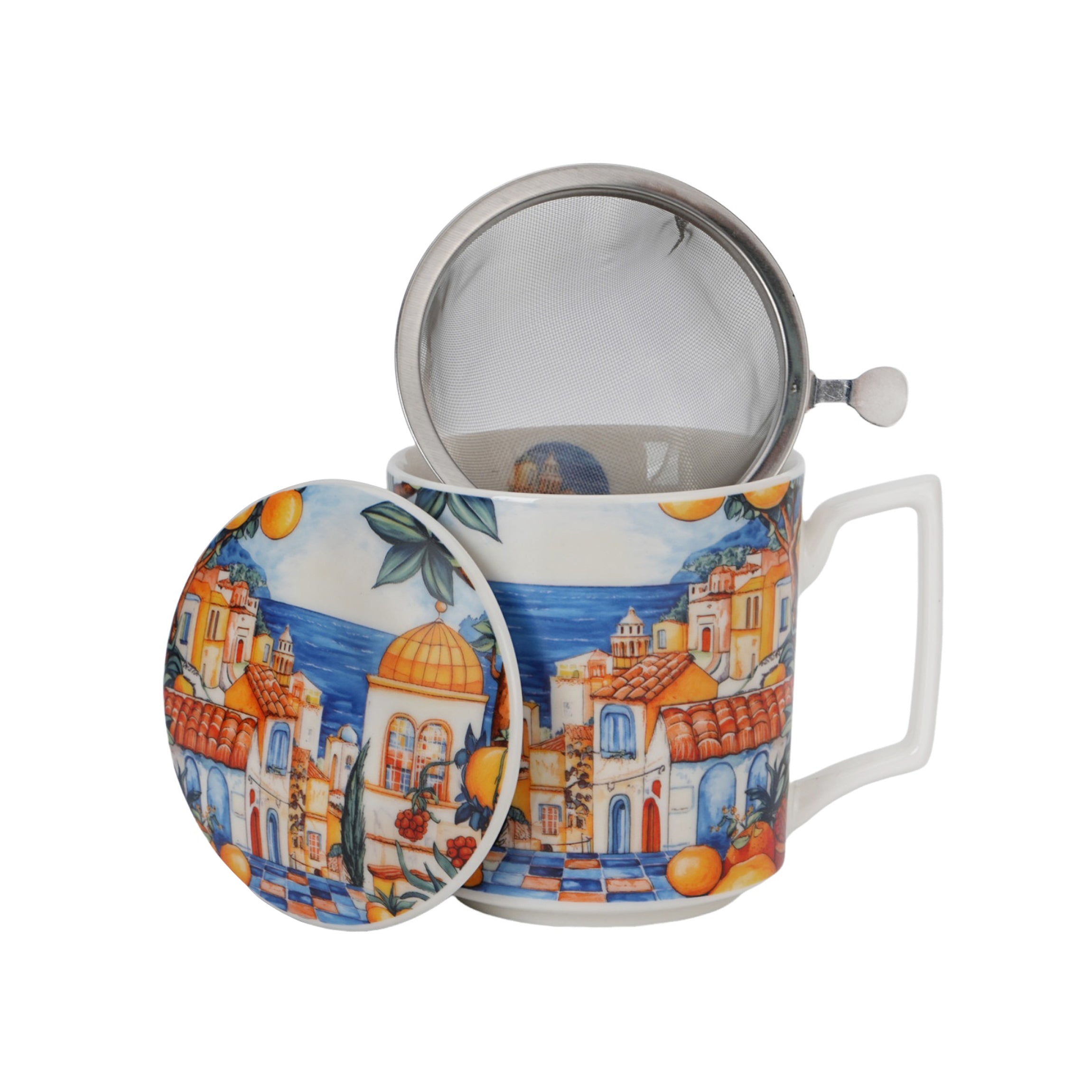 Cana cu infuzor pentru ceai, Spania, 450 ml, multicolor
