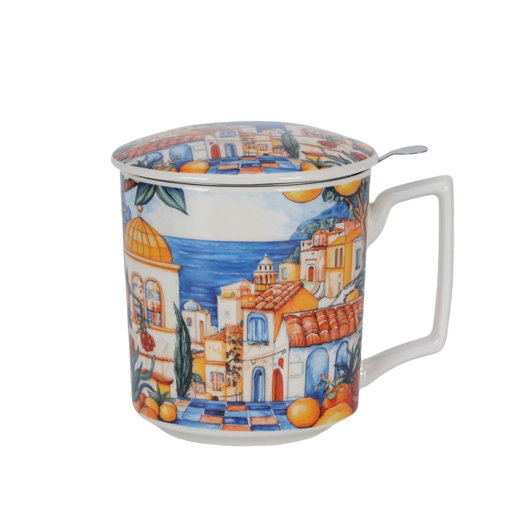 Cana cu infuzor pentru ceai, Spania, 450 ml, multicolor
