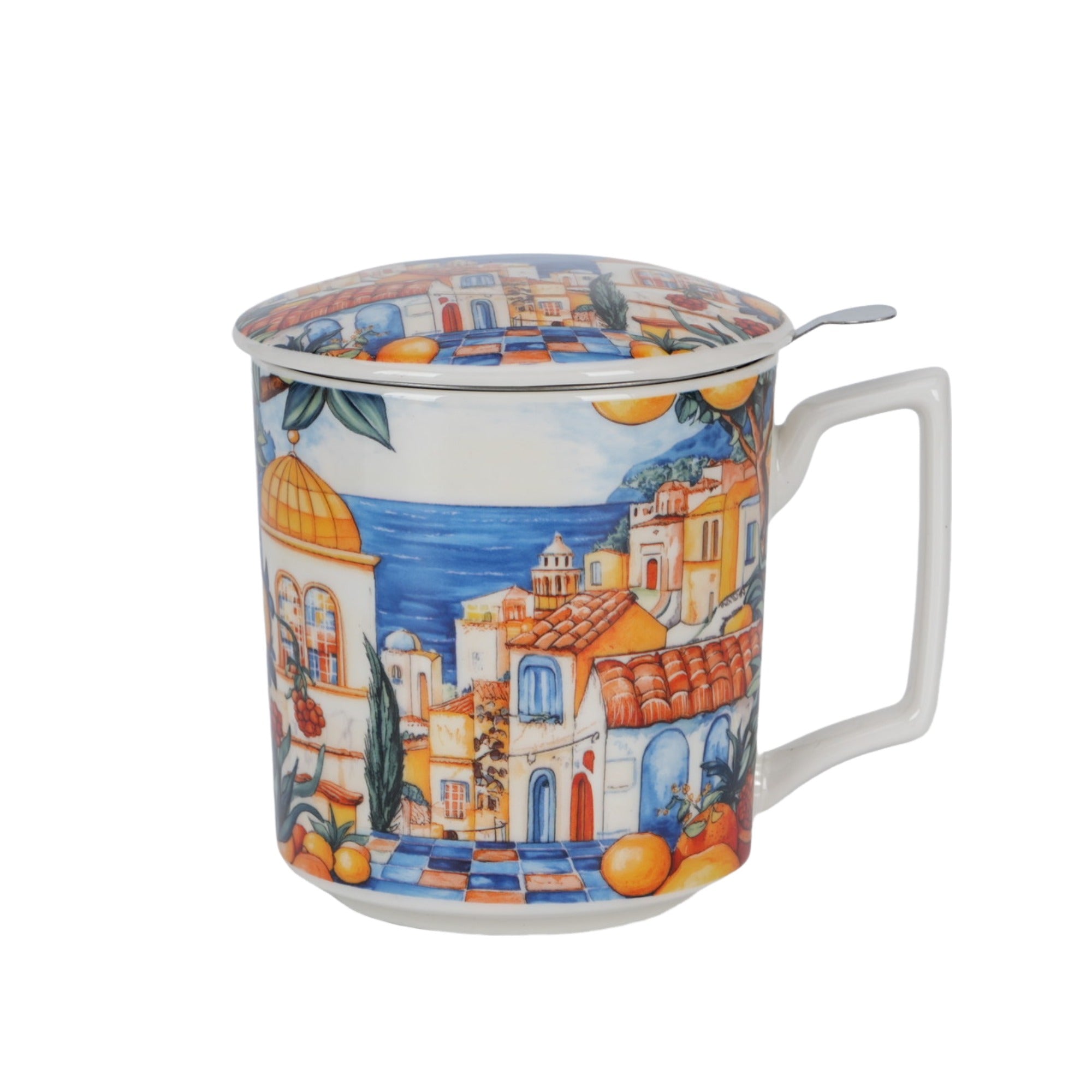 Cana cu infuzor pentru ceai, Spania, 450 ml, multicolor