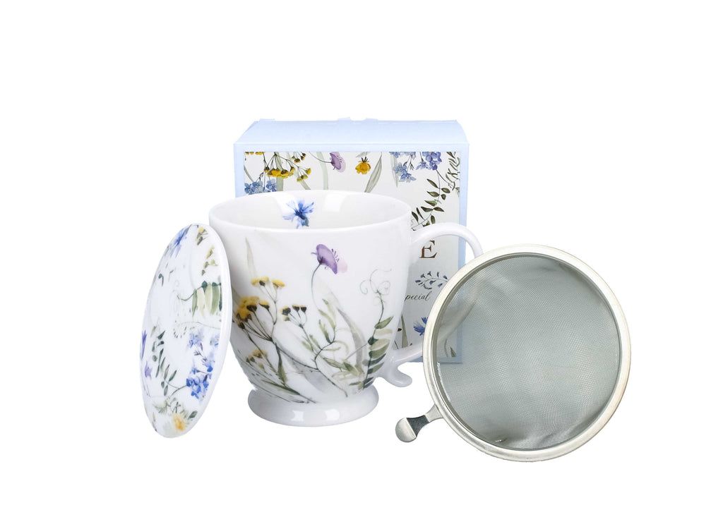Cana  MELODY cu infuzor cu picior,  parte a seriei Royal Flowers, 510 ml