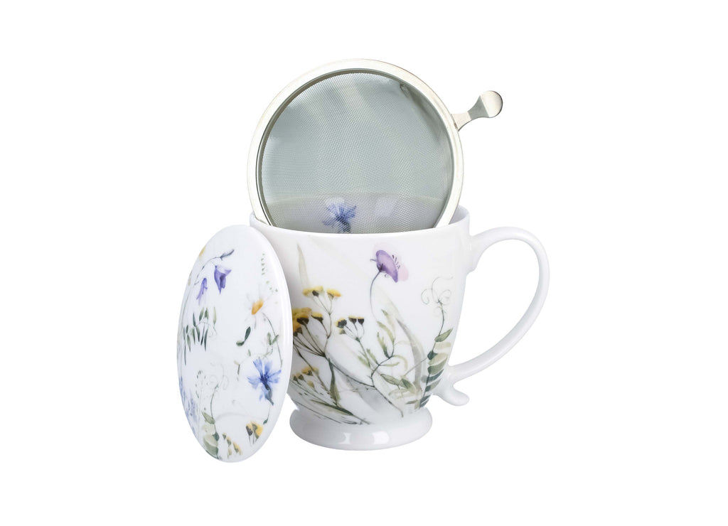 Cana  MELODY cu infuzor cu picior,  parte a seriei Royal Flowers, 510 ml