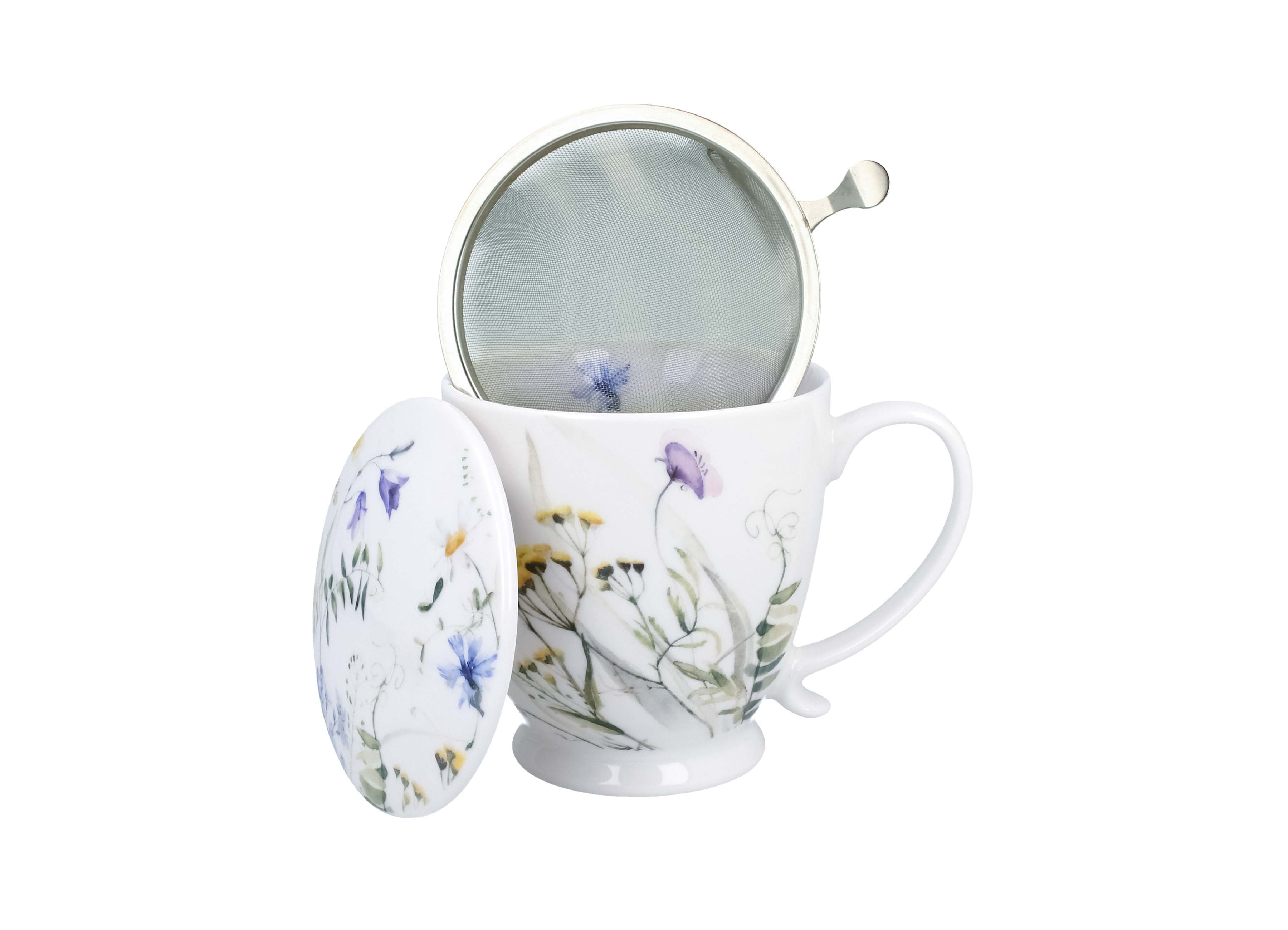 Cana  MELODY cu infuzor cu picior,  parte a seriei Royal Flowers, 510 ml