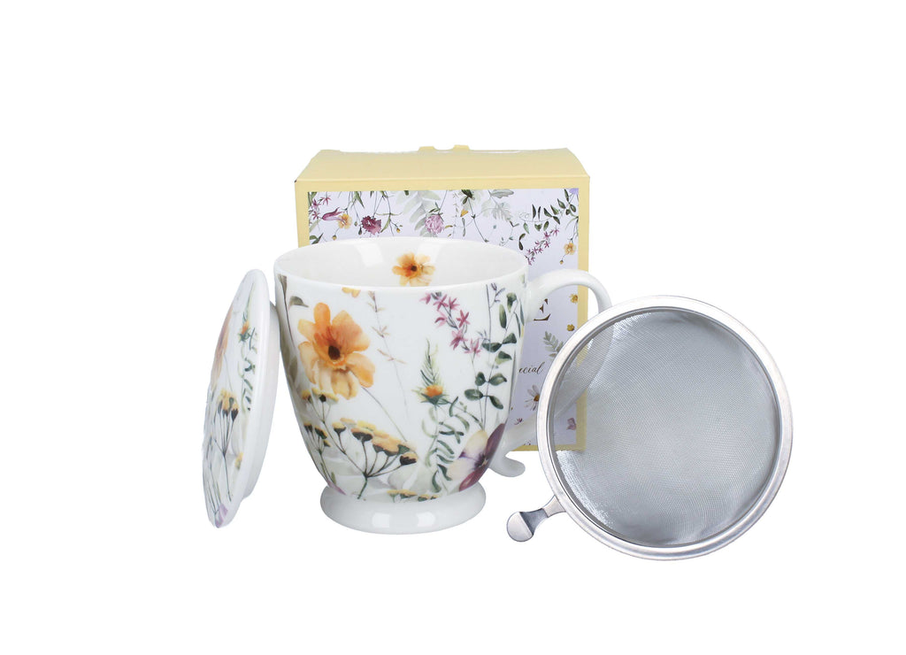 Cana PANSY cu infuzor cu picior,  parte a seriei Royal Flowers , 510 ml
